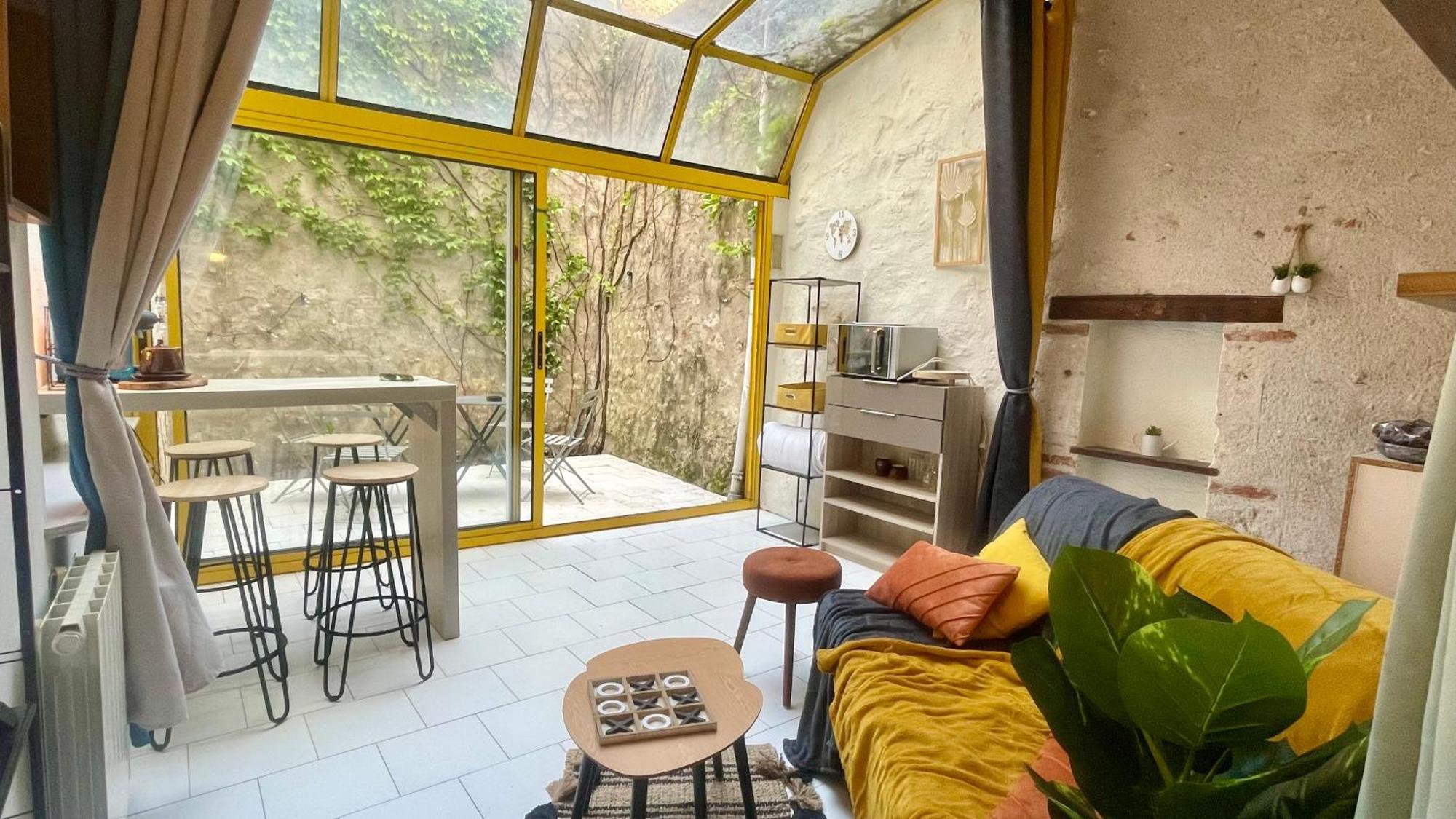 Studio Cosy Hypercentre Terrasse Blois Buitenkant foto